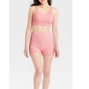 Colsie Sherpa Lounge Set Size Small Pink